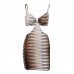 European and American foreign trade temperament senior design sense sleeveless dress women's summer dew back sling hip wrap skirt summer women's